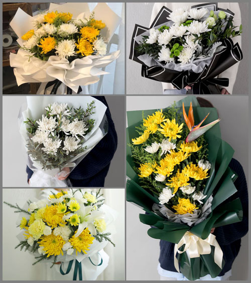 福建漳州平和县长乐乡秀山村白事花束代送